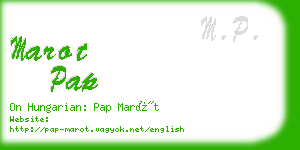 marot pap business card